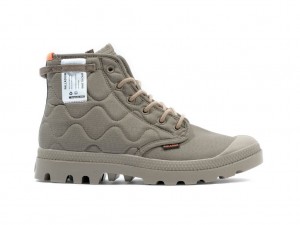 Cizme Palladium Pampa Re-quilted Barbati Masline Verzi | OW1908742