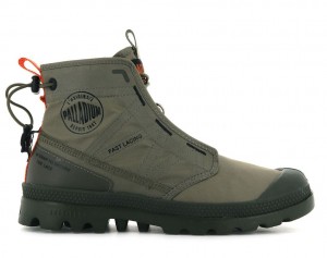 Cizme Palladium Pampa Travel Lite Copii Verzi | YF7618524