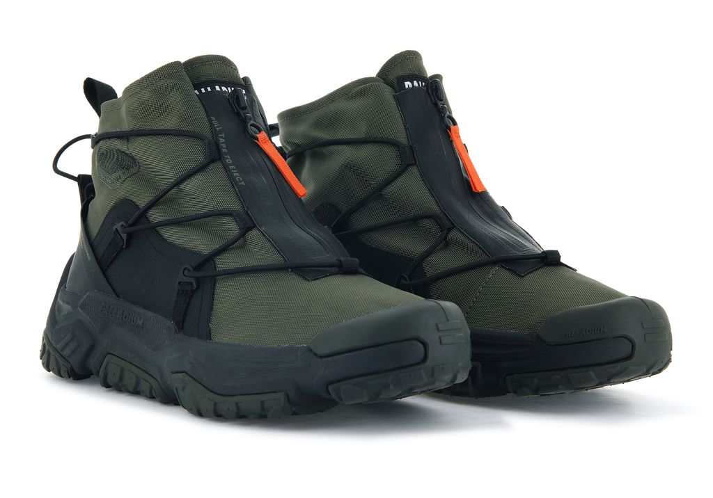 Adidasi Palladium Off-grid Hi Zip Waterproof + Copii Masline Verzi | VH2765840