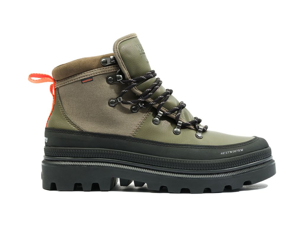 Cizme Palladium Pallatrooper Hiker Wp+ Barbati Masline Verzi | AJ5197384