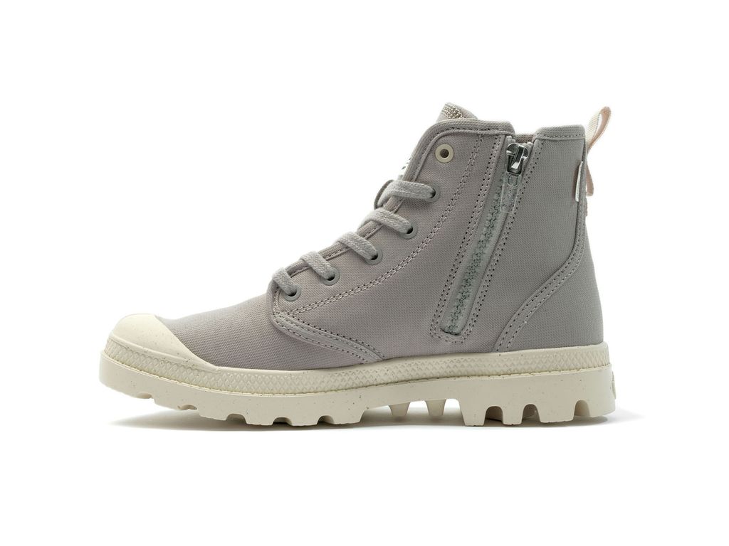 Cizme Palladium Pampa Hi Zip Organic Barbati Gri | AE3869421