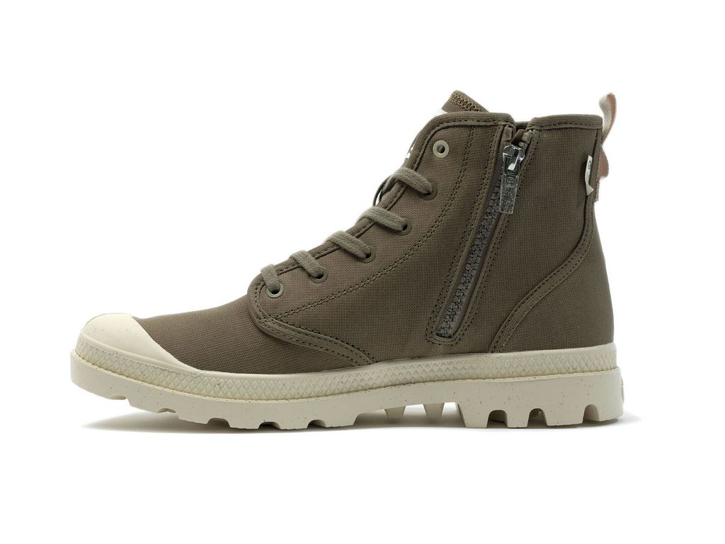 Cizme Palladium Pampa Hi Zip Organic Barbati Verzi | TJ4809517