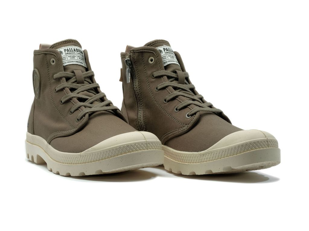 Cizme Palladium Pampa Hi Zip Organic Barbati Verzi | TJ4809517