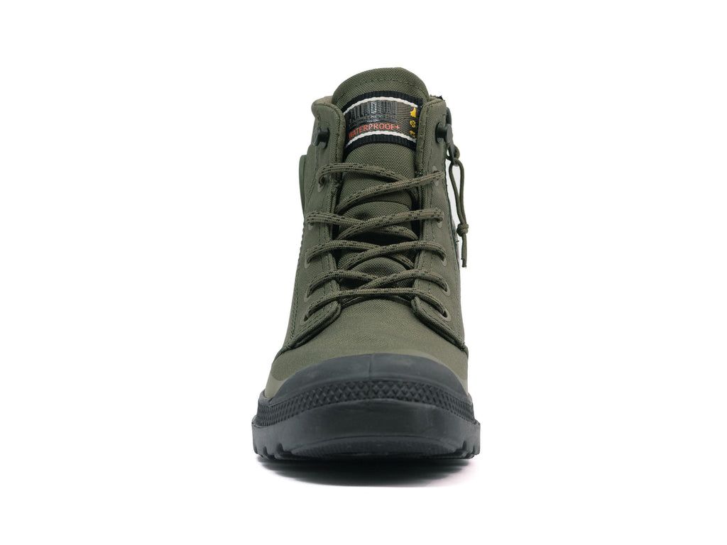 Cizme Palladium Pampa Rcyl Lt+wp+zip Barbati Masline Verzi | UA3548267