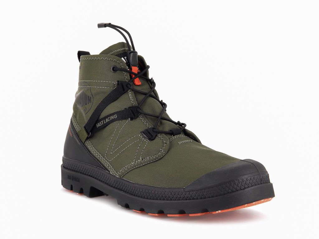 Cizme Palladium Pampa Travel Lite+ Waterproof Barbati Masline Verzi | PI3896401