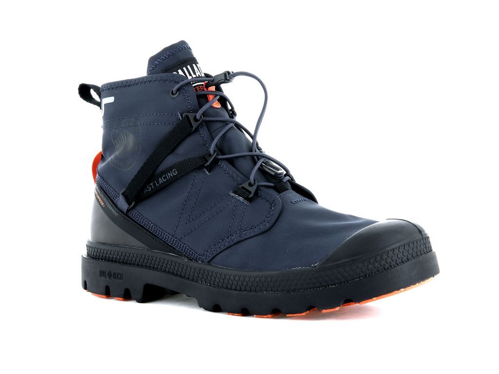 Cizme Palladium Pampa Travel Lite+ Waterproof Copii Indigo | OC8365972