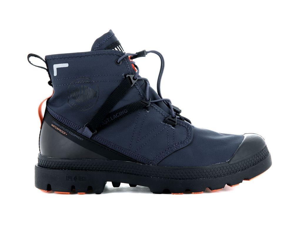 Cizme Palladium Pampa Travel Lite+ Waterproof Dama Indigo | CB5632901