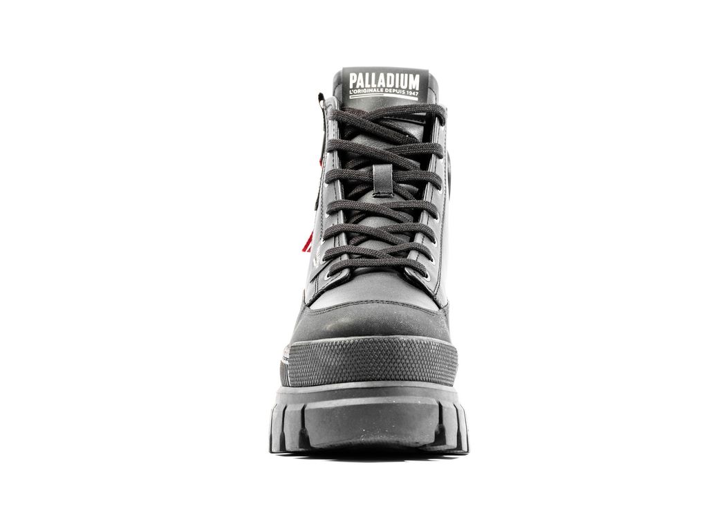 Cizme Palladium Revolt Boot Zip Piele Dama Negrii Negrii | ZY3914052