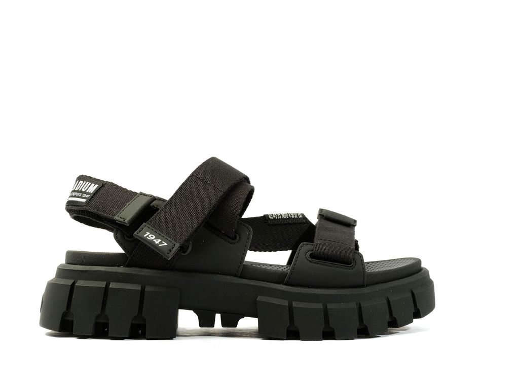 Sandale Palladium Revolt Sandal Mono Dama Negrii | ZU0785342